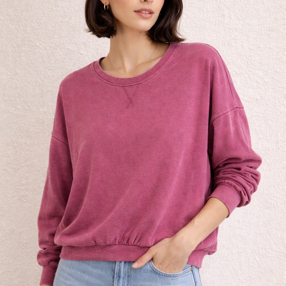 We The Free Pink Crewneck Pullover S